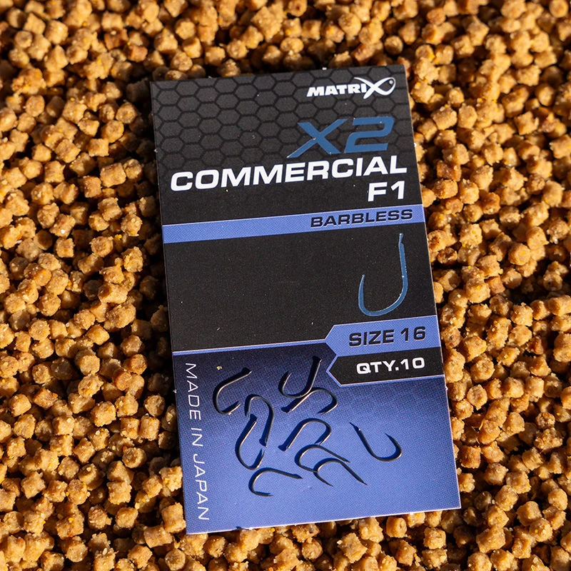 Matrix X2 Commercial F1 Barbless Spade End Hooks
